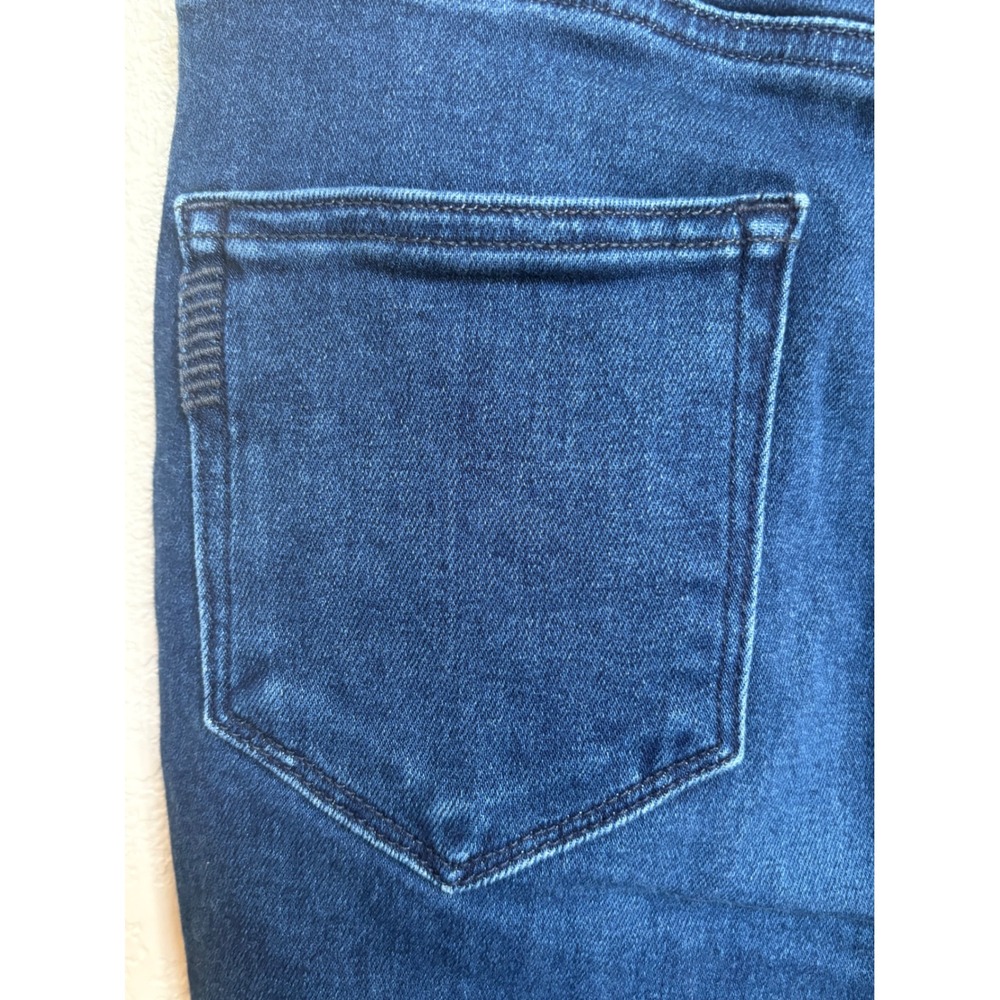 PAIGE High Rise Cindy Straight Leg Jeans Dark Wash Denim Size 25 Blue Ankle - Picture 9 of 11
